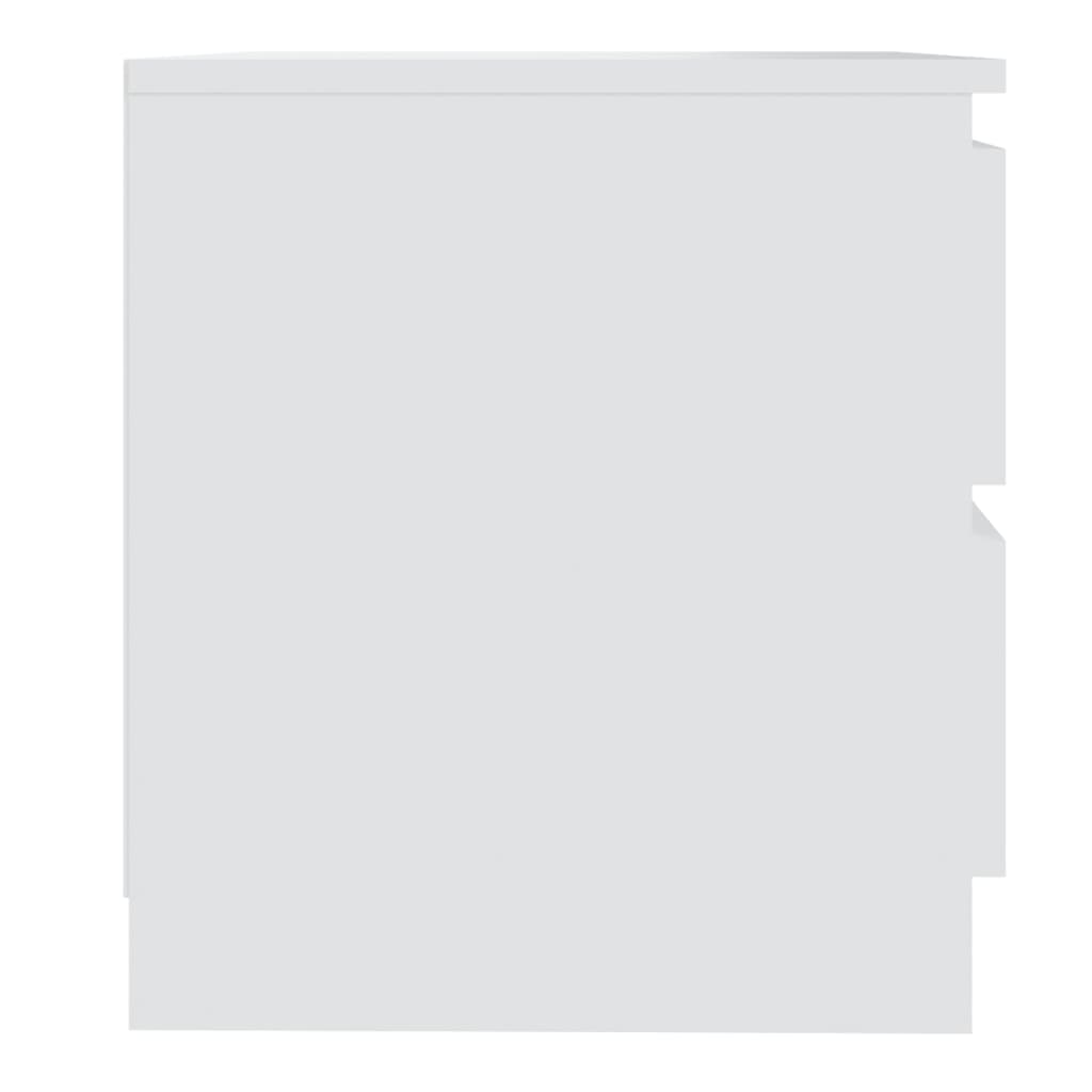806193 vidaXL Bed Cabinet White 50x39x43,5 cm Engineered Wood 4