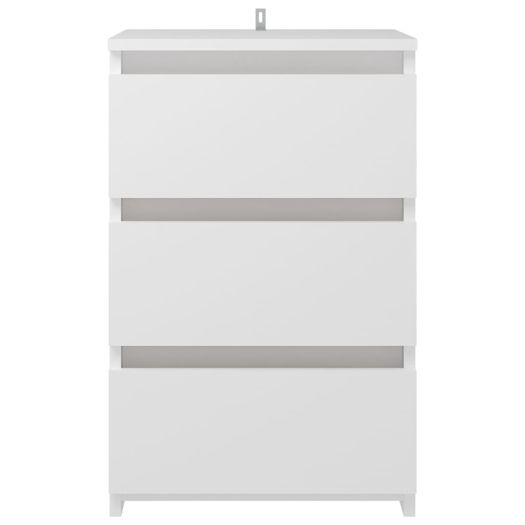 806211 vidaXL Bed Cabinet White 40x35x62,5 cm Engineered Wood 3
