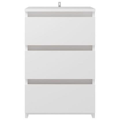 806211 vidaXL Bed Cabinet White 40x35x62,5 cm Engineered Wood 3