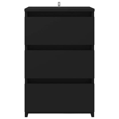 806213 vidaXL Bed Cabinet Black 40x35x62,5 cm Engineered Wood 3