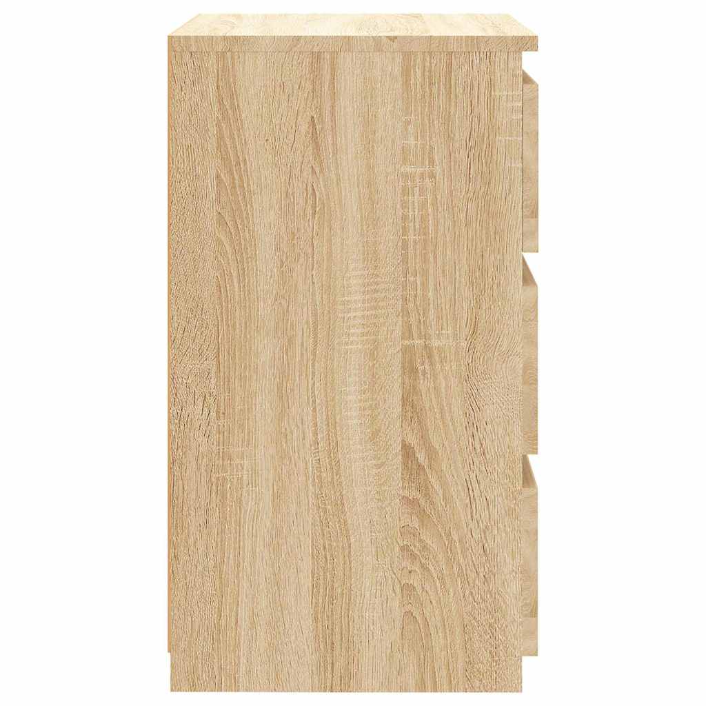 806217 vidaXL Bed Cabinet Sonoma Oak 40x35x62,5 cm Engineered Wood 5