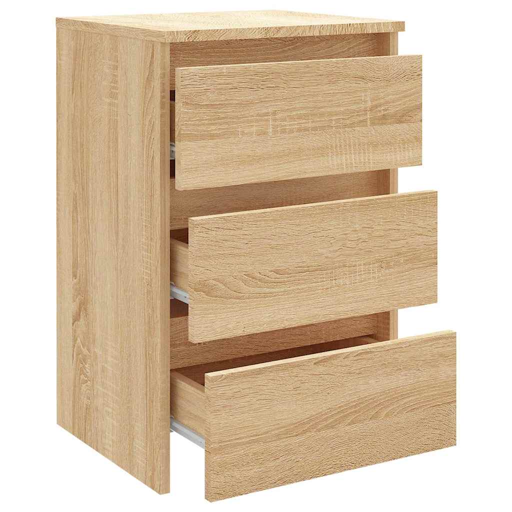 806217 vidaXL Bed Cabinet Sonoma Oak 40x35x62,5 cm Engineered Wood 4