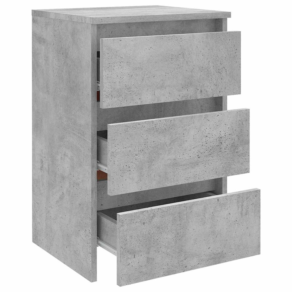 806219 vidaXL Bed Cabinet Concrete Grey 40x35x62,5 cm Engineered Wood 4