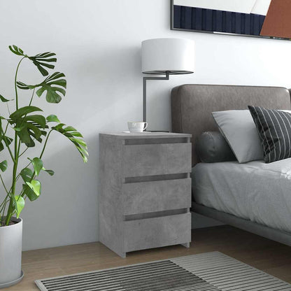 806219 vidaXL Bed Cabinet Concrete Grey 40x35x62,5 cm Engineered Wood 1