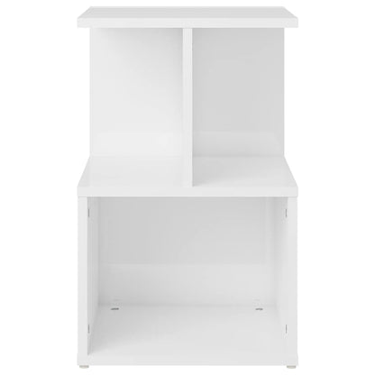 806359 vidaXL Bedside Cabinets 2 pcs High Gloss White 35x35x55 cm Engineered Wood 3