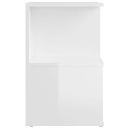 806359 vidaXL Bedside Cabinets 2 pcs High Gloss White 35x35x55 cm Engineered Wood 4