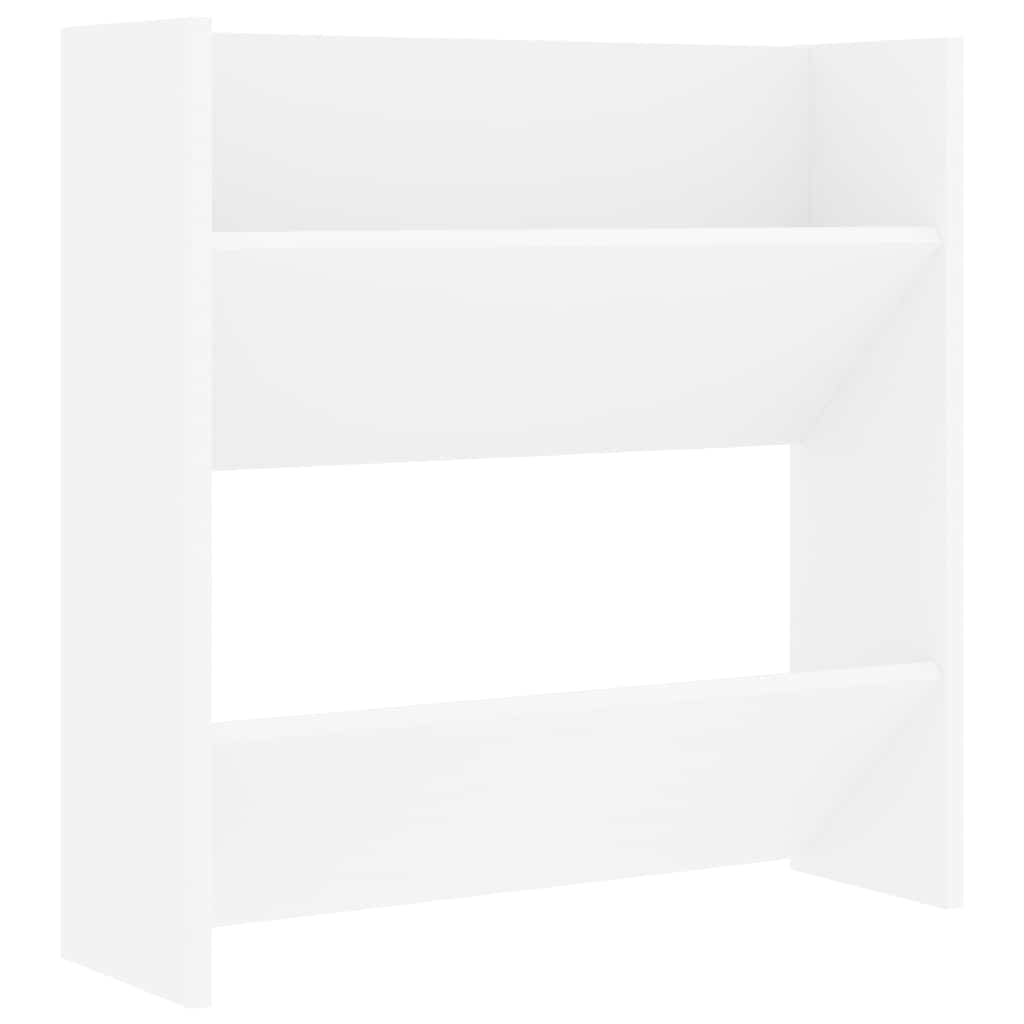 vidaXL Wall Shoe Cabinets 4 pcs White 60x18x60 cm Engineered Wood 5