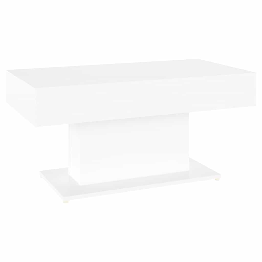 vidaXL Coffee Table White 96x50x45 cm Engineered Wood 2