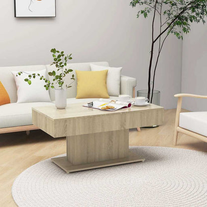 vidaXL Coffee Table Sonoma Oak 96x50x45 cm Engineered Wood 1