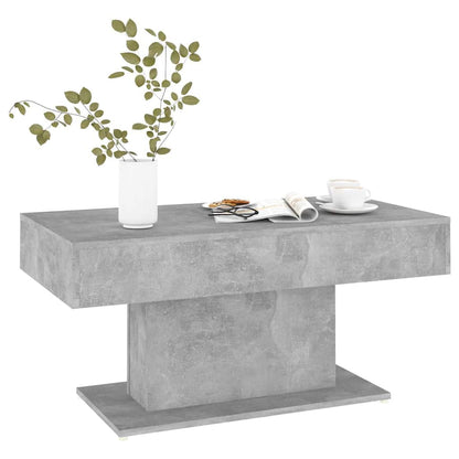 vidaXL Coffee Table Concrete Grey 96x50x45 cm Engineered Wood 3