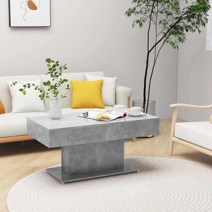 vidaXL Coffee Table Concrete Grey 96x50x45 cm Engineered Wood 1