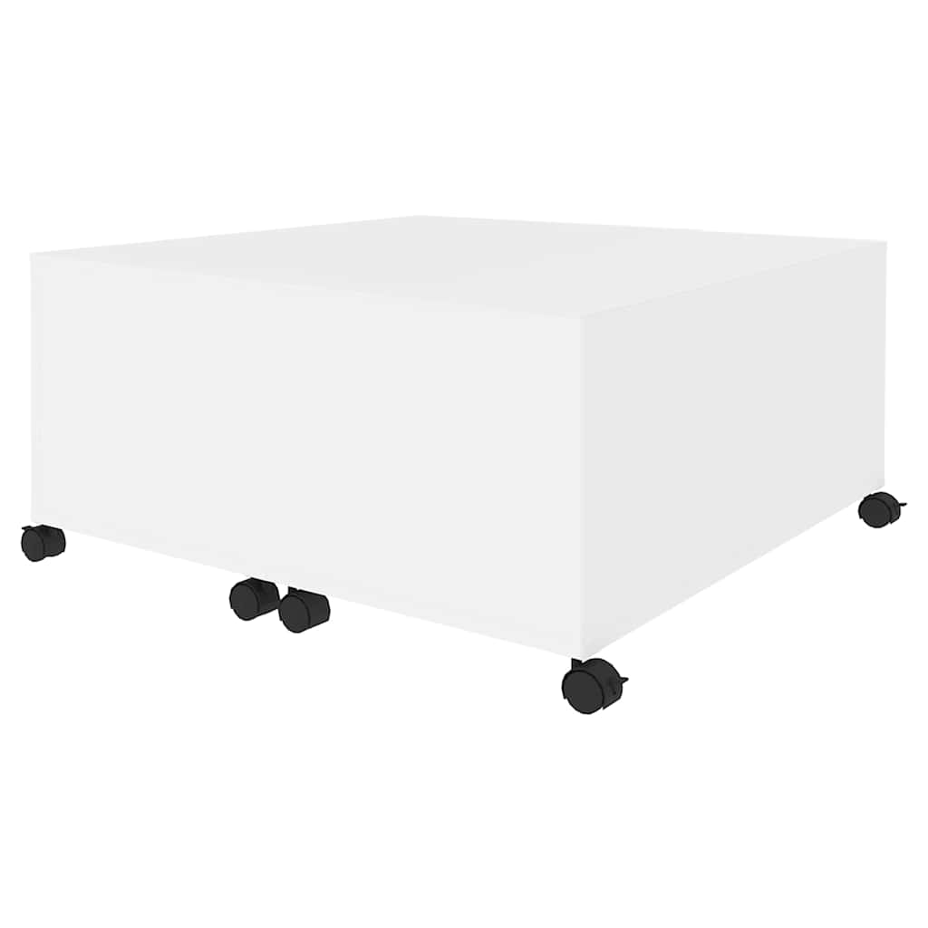 vidaXL Coffee Table | White | Engineered wood | Medium | Extendable 4