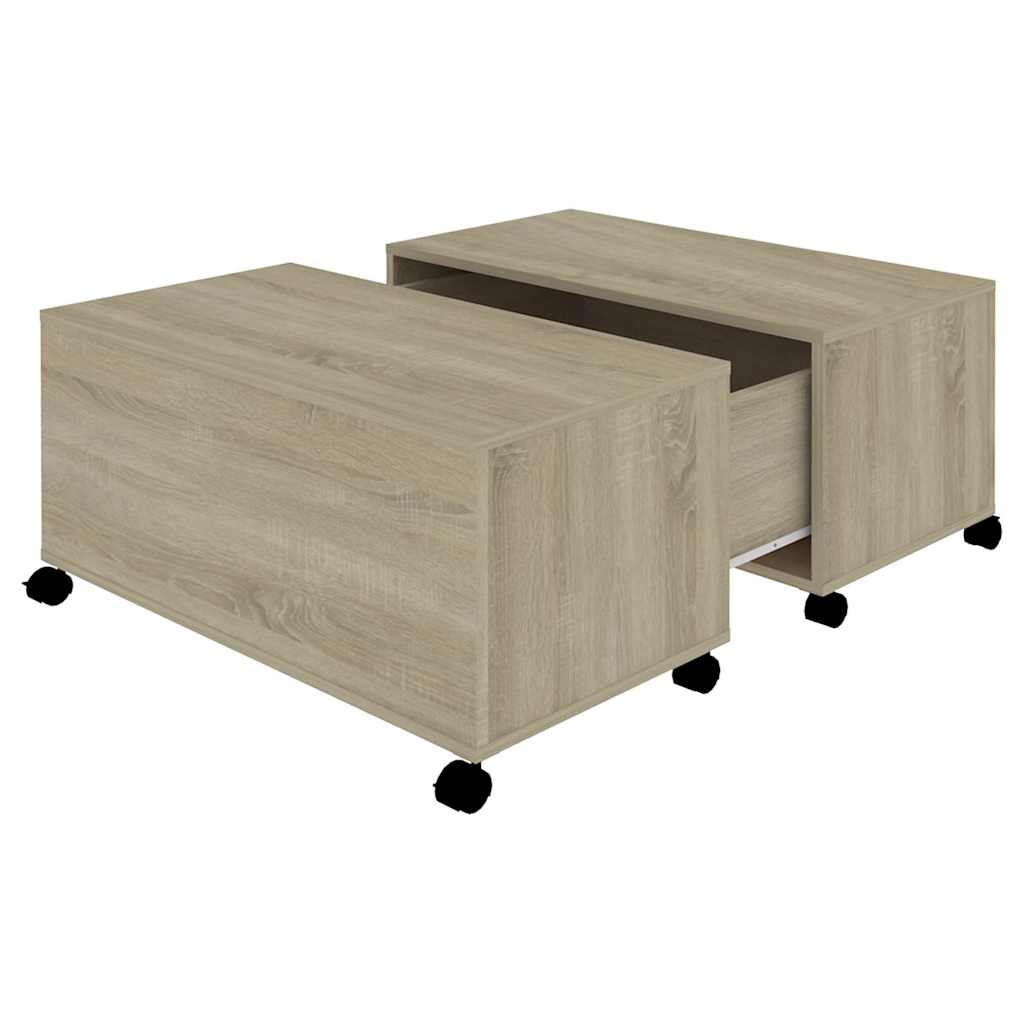 vidaXL Coffee Table | Sonoma oak | Engineered wood | Medium |  Extendable 2