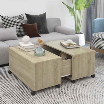vidaXL Coffee Table | Sonoma oak | Engineered wood | Medium |  Extendable 1
