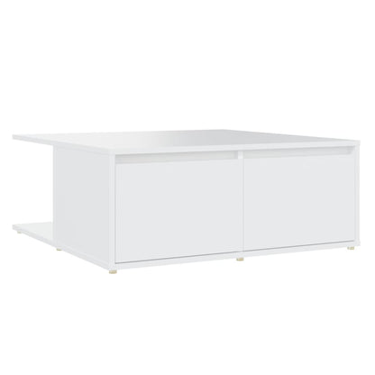 vidaXL Coffee Table | White | Engineered wood | 80 x 80 x 31 cm | Coffee Table 2