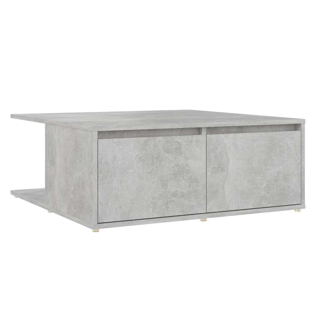 vidaXL Coffee Table Concrete Grey 80x80x31 cm Engineered Wood 2