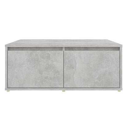 vidaXL Coffee Table Concrete Grey 80x80x31 cm Engineered Wood 4