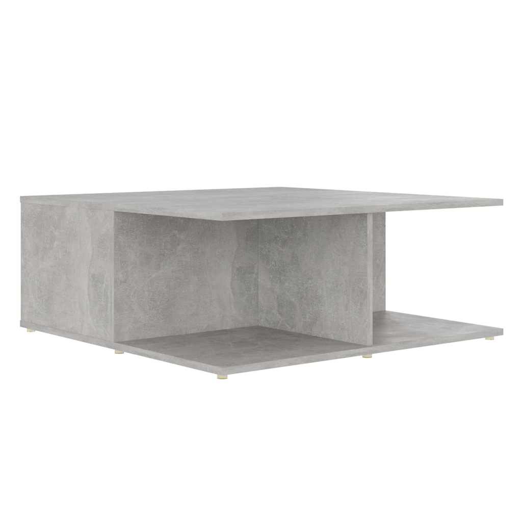 vidaXL Coffee Table Concrete Grey 80x80x31 cm Engineered Wood 6