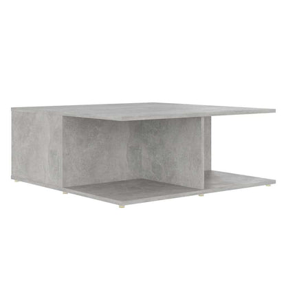 vidaXL Coffee Table Concrete Grey 80x80x31 cm Engineered Wood 6