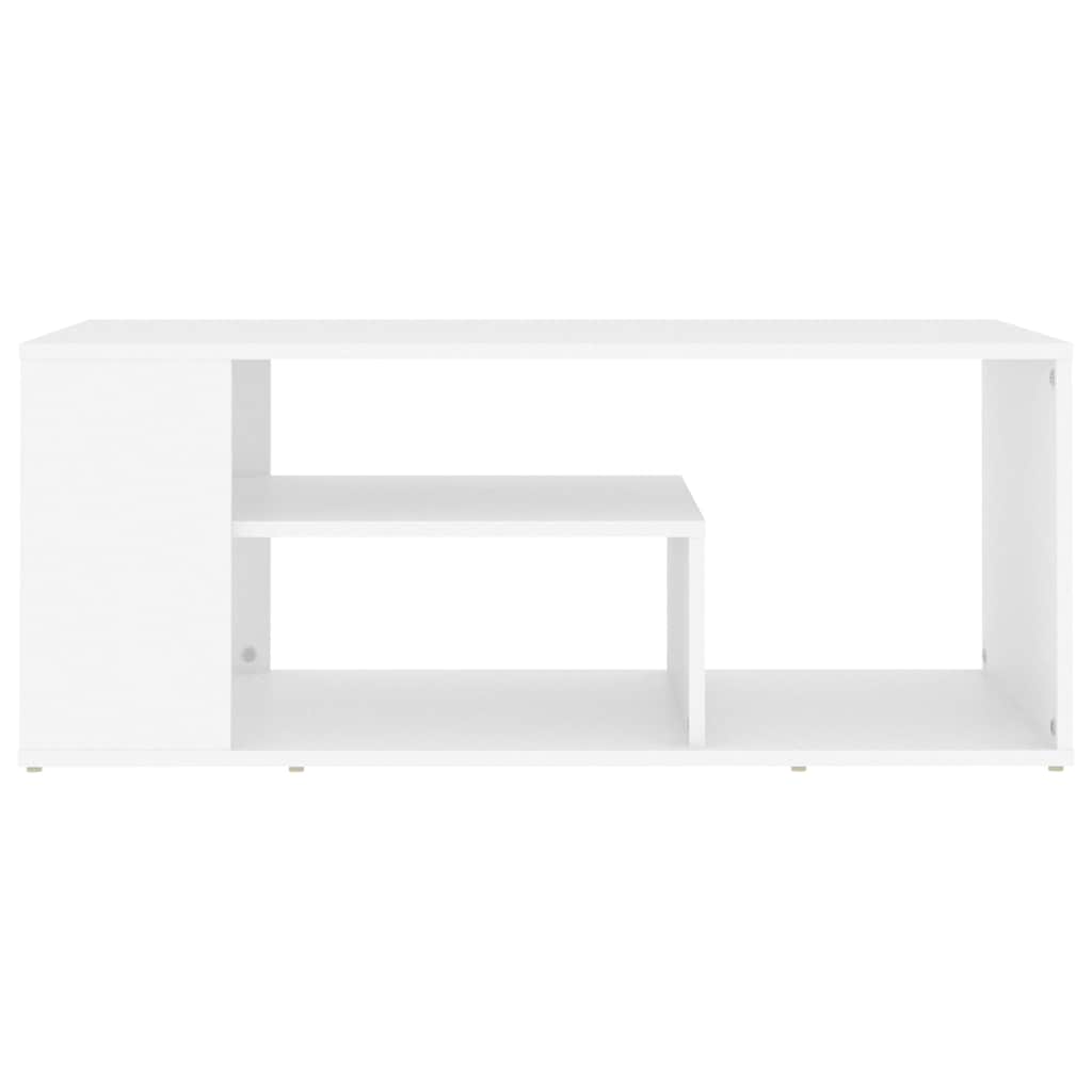 vidaXL Coffee Table | White | Engineered wood | 100x50x40 cm | Coffee Table 4