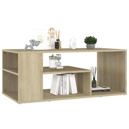 Coffee Table 100x50x40 cm Engineered Wood Sonoma oak