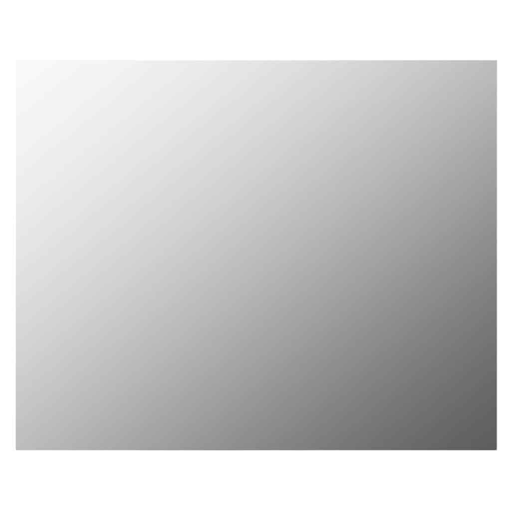 vidaXL Wall Frameless Mirror with LED Lights Rectangular Glass 4
