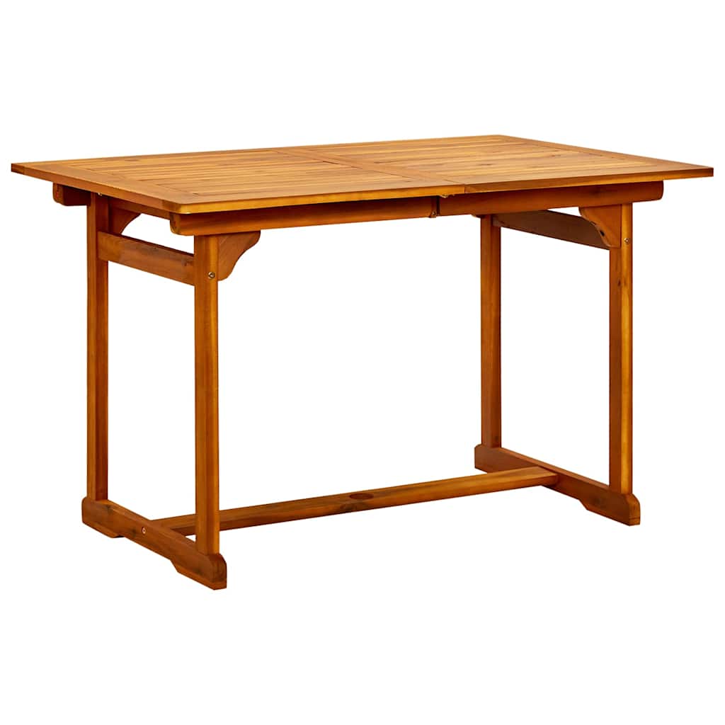 7-Piece Garden Dining Set Natural Solid Acacia Wood 6-Seater Natural