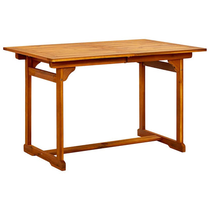 7-Piece Garden Dining Set Natural Solid Acacia Wood 6-Seater Natural