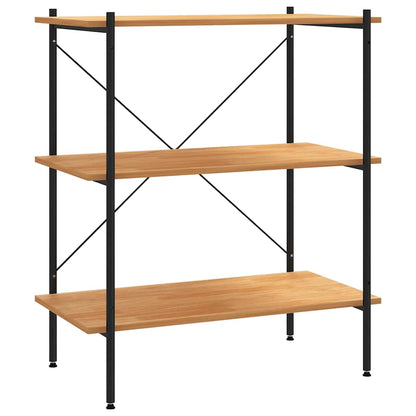 vidaXL Shelving Unit | Black and Oak | Engineered wood | Medium | Shelving Unit 2