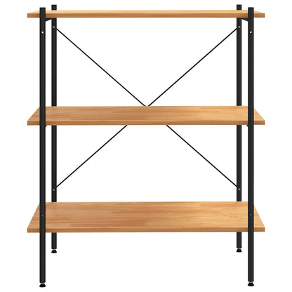vidaXL Shelving Unit | Black and Oak | Engineered wood | Medium | Shelving Unit 3