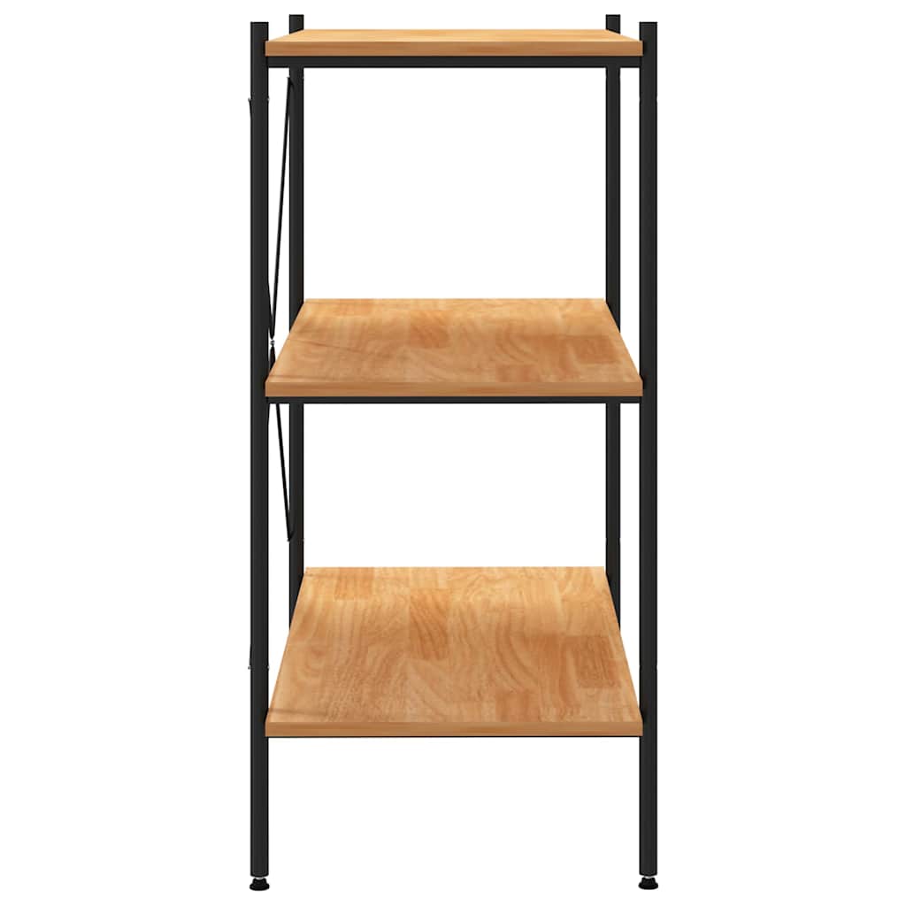 vidaXL Shelving Unit | Black and Oak | Engineered wood | Medium | Shelving Unit 4