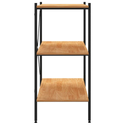 vidaXL Shelving Unit | Black and Oak | Engineered wood | Medium | Shelving Unit 4