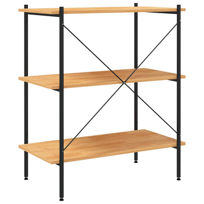 vidaXL Shelving Unit | Black and Oak | Engineered wood | Medium | Shelving Unit 5