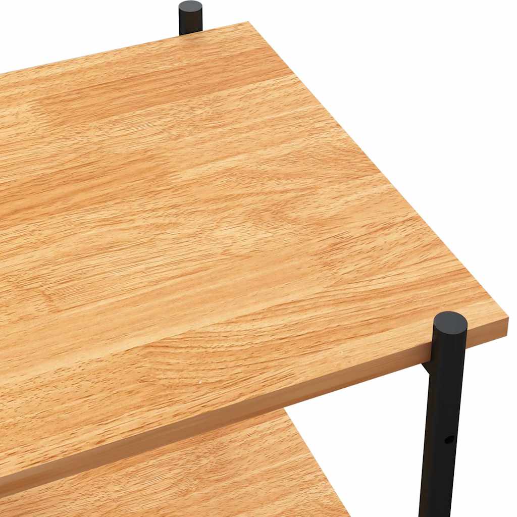 vidaXL Shelving Unit | Black and Oak | Engineered wood | Medium | Shelving Unit 6