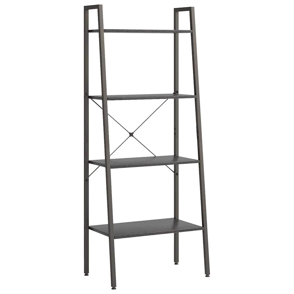 vidaXL 4-Tier Standing Shelf Black 56x35x140 cm 2