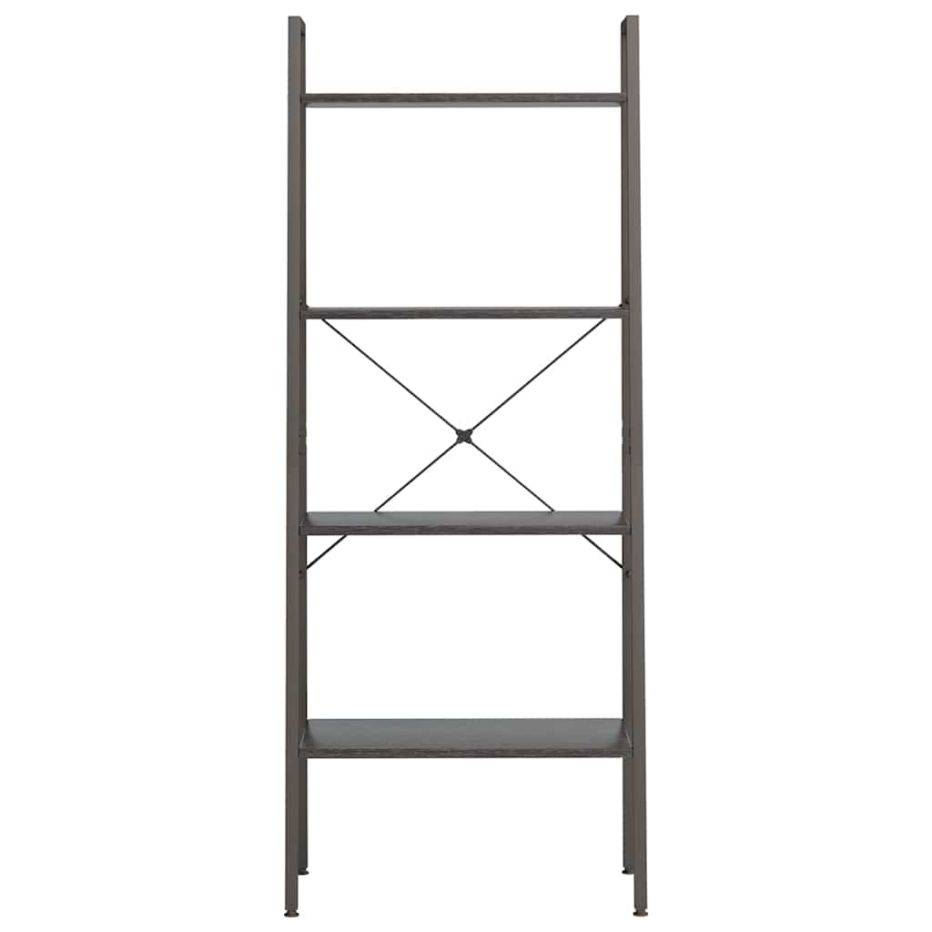 vidaXL 4-Tier Standing Shelf Black 56x35x140 cm 3