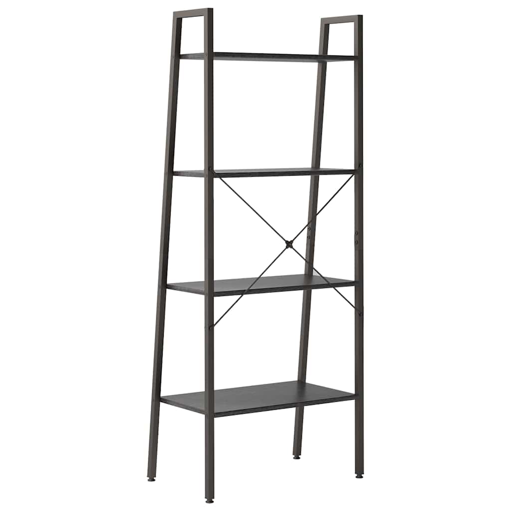vidaXL 4-Tier Standing Shelf Black 56x35x140 cm 4