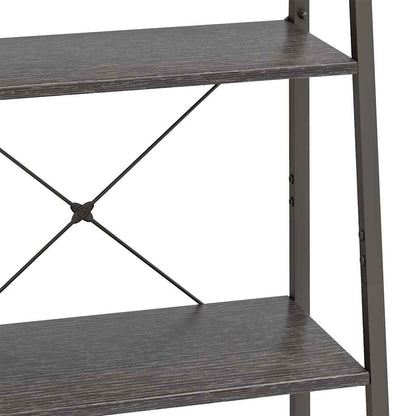vidaXL 4-Tier Standing Shelf Black 56x35x140 cm 6