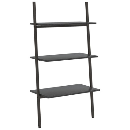 vidaXL Leaning Shelf | Black | Engineered wood, steel | 116 cm tall 2