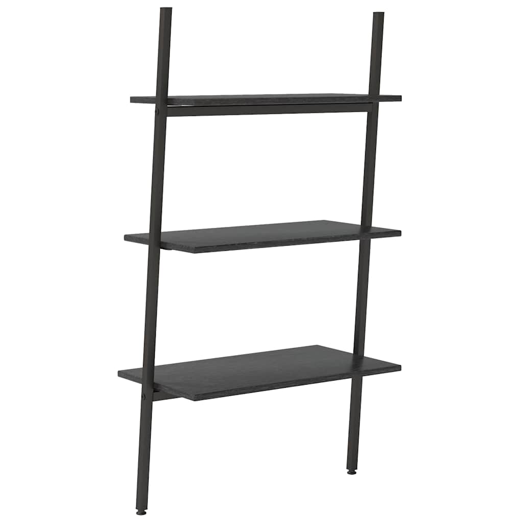 vidaXL Leaning Shelf | Black | Engineered wood, steel | 116 cm tall 5