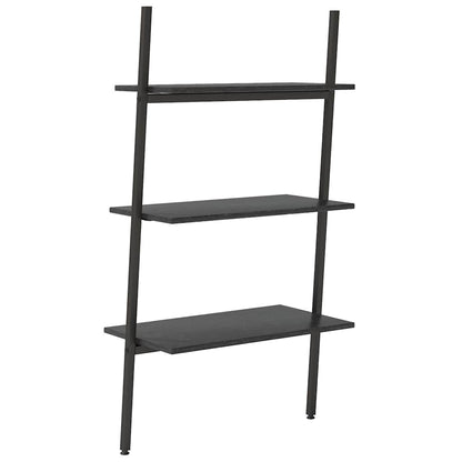 vidaXL Leaning Shelf | Black | Engineered wood, steel | 116 cm tall 5