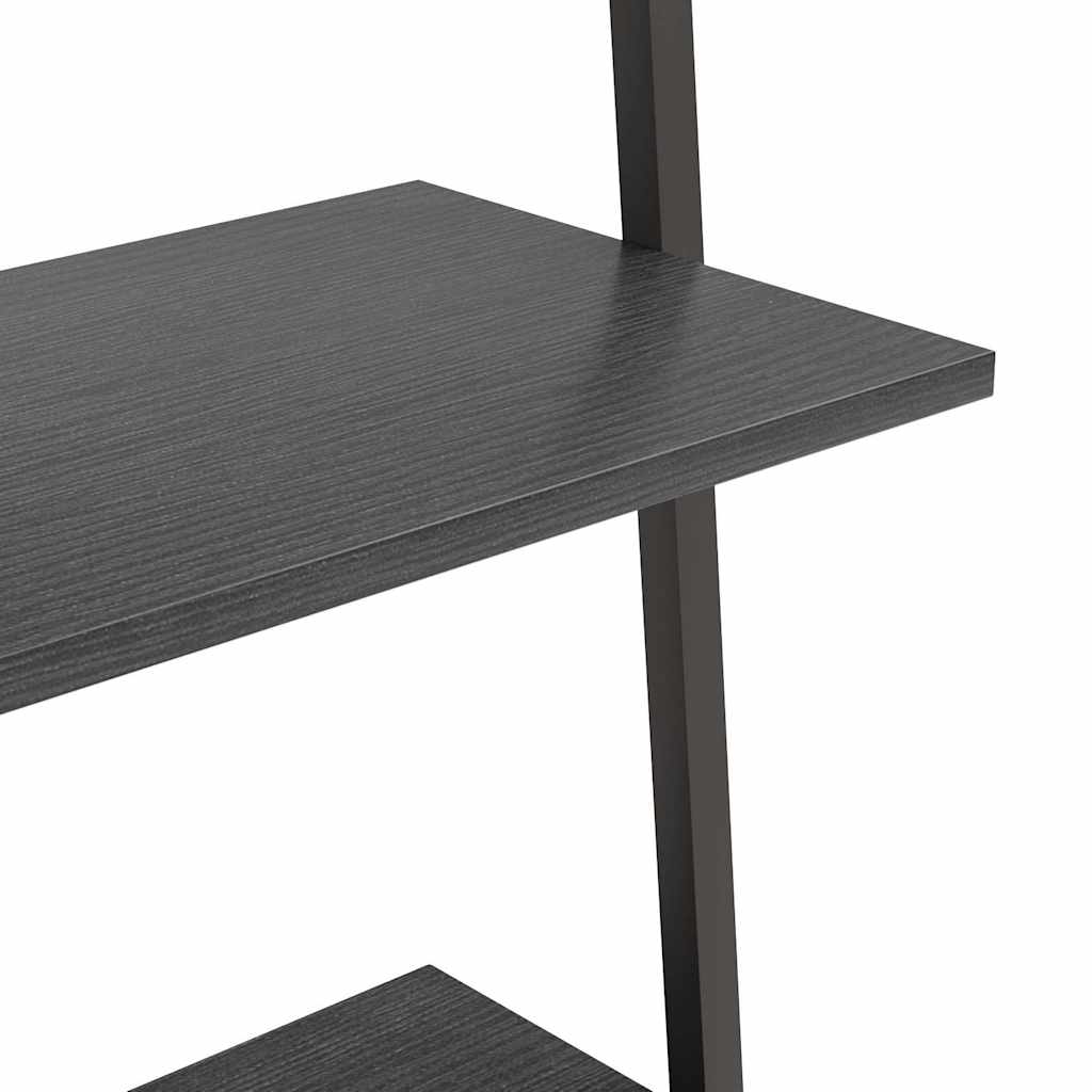 vidaXL Leaning Shelf | Black | Engineered wood, steel | 116 cm tall 6