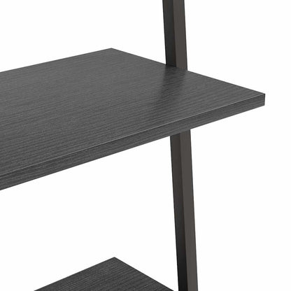 vidaXL Leaning Shelf | Black | Engineered wood, steel | 116 cm tall 6