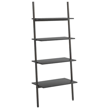 vidaXL Leaning Shelf | Black | Engineered wood, Steel | Medium | Leaning Shelf 2