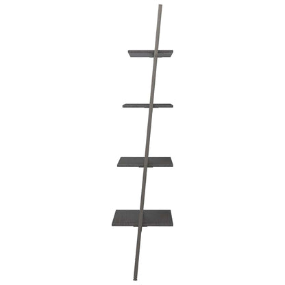 vidaXL Leaning Shelf | Black | Engineered wood, Steel | Medium | Leaning Shelf 4