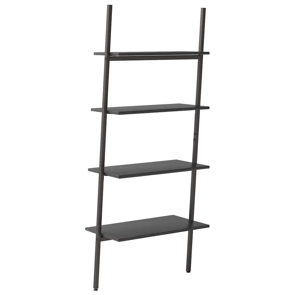 vidaXL Leaning Shelf | Black | Engineered wood, Steel | Medium | Leaning Shelf 5