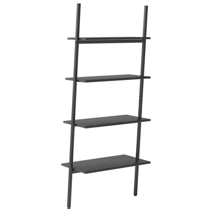 vidaXL Leaning Shelf | Black | Engineered wood, Steel | Medium | Leaning Shelf 5