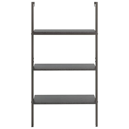 vidaXL Leaning Shelf | Black | Engineered wood, steel | Medium | Leaning Shelf 3