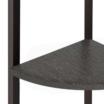 vidaXL Corner Shelf | Black | Engineered wood, steel 6