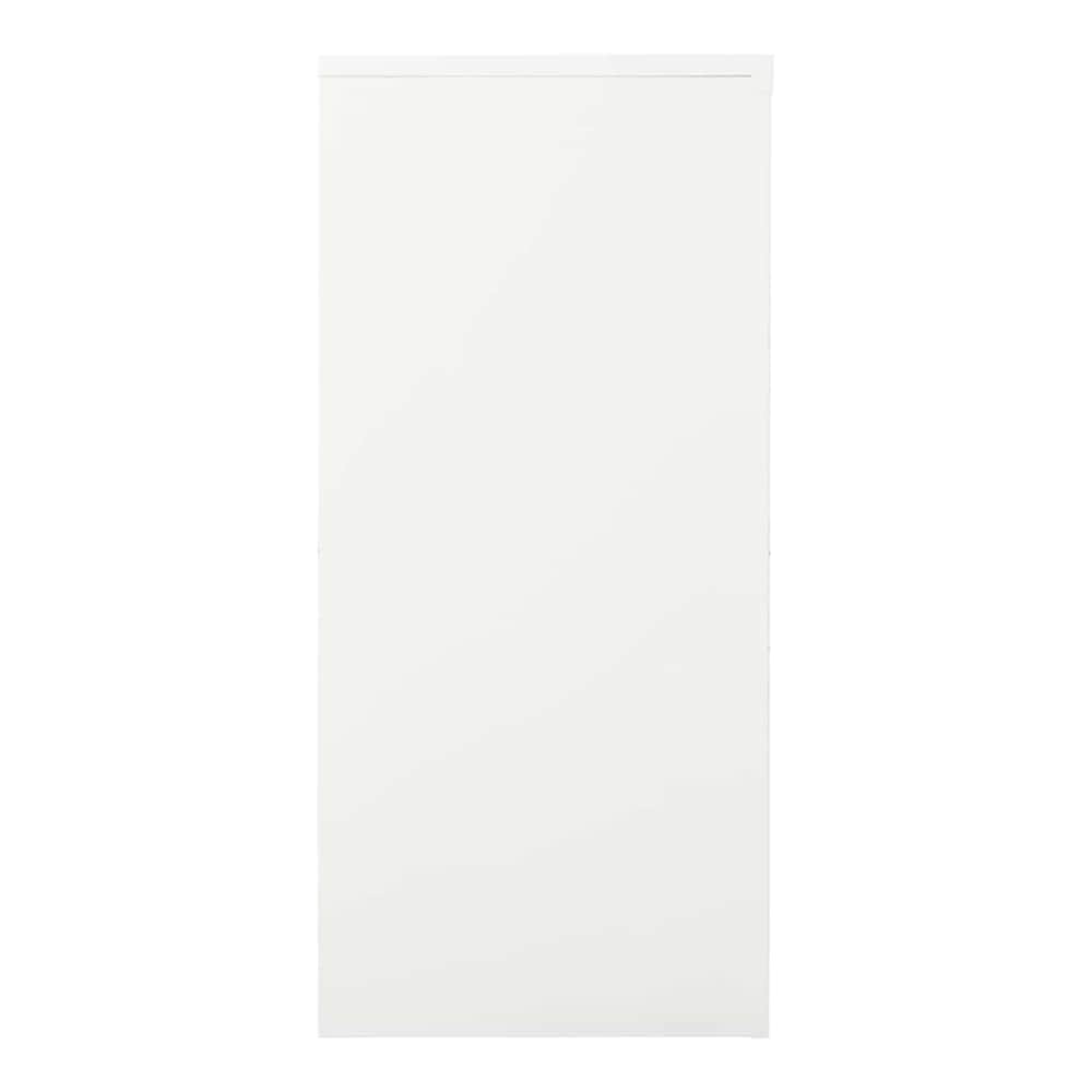 Sliding Door Cabinet 90x40x90 cm Steel White